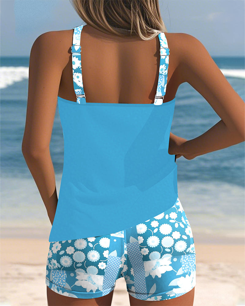GINEVRA™|TANKINI FLOREALE COMODO
